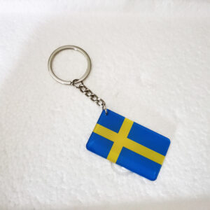 Swedish flag keychain