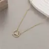 Wholesale Deer Pendant Necklace For Women In Copper With 14K Real Gold Electroplated And Diamond Inlay