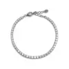 Wholesale Geometric Women's Bracelets For Independence Day Featuring 14K Real Gold Plated Tennis Chain With 0.03µm Thickness And Zircon Inlay