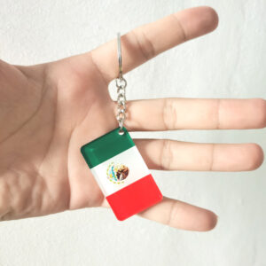 Mexico flag keychain