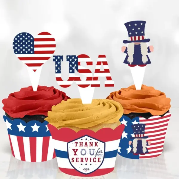 Wholesale Independence Day Party Cake Decorating Supplies In Paper For Festive Celebration