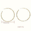 oly-83599add647a9be81568dcf2a96e8115 Wholesale creative big C-shaped circle earrings women's best selling drop-shaped opal earrings