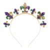 oly-835f96378c4221e24313a9a6a7fe7e87 Wholesale Carnival headband festival headdress Carnival headband flash Jiahua Iris headband accessories Purple Yellow green headband