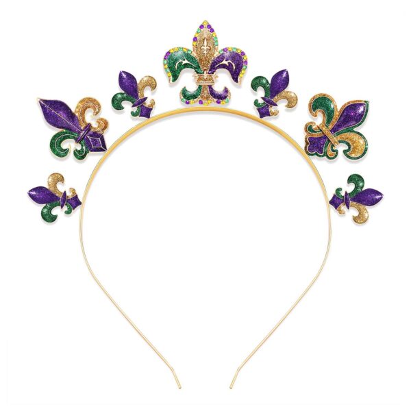 oly-835f96378c4221e24313a9a6a7fe7e87 Wholesale Carnival headband festival headdress Carnival headband flash Jiahua Iris headband accessories Purple Yellow green headband