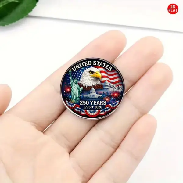 Wholesale United States Flag Brooch Pin In Alloy With Enamel Craft, Perfect For Independence Day