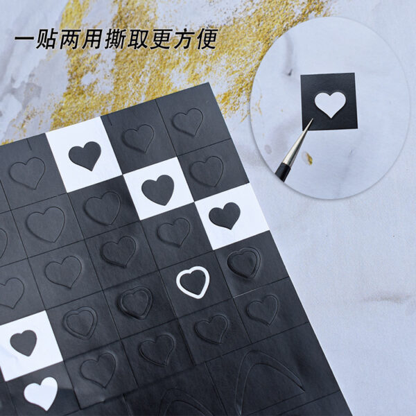 oly-836af29bc62e7a32cb669bfc850326aa Wholesale Net red hollow stickers upgrade French flower love butterfly spray gun spray template nail nail stickers