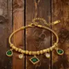 Wholesale Square Waterproof Couple Bracelets In 304 Stainless Steel With 18K Gold Electroplated And Zircon Inlay Snake Chain