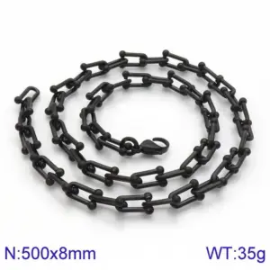 Black Necklace KN113509-KFC