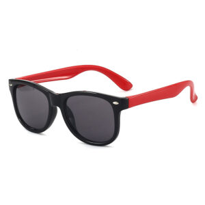 Black Frame red feet Gray piece / Children's sunglasses