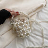 oly-83b5e21ff3d288419d0914131c677706 Wholesale Fresh and Sweet Pearl Woven Small Bag Women's Fashion Stylish Handbag Fairy Crossbody Women's Bag