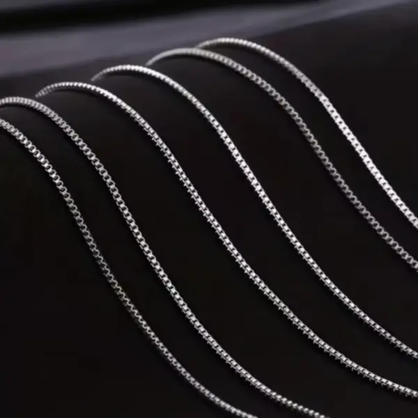 Wholesale Handmade Geometric Necklace For Women With 925 Sterling Silver Box Chain