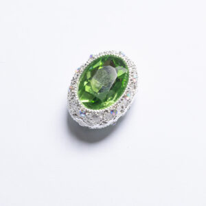 19x25mm oval green