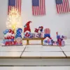 Wholesale Creative DIY Wooden Ornaments Independence Day Decoration Desktop Ornaments American Flag Halloween Party Supplies