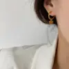Wholesale INS Minimalist Style 18K Gold Plated Heart Hoop Earrings For Women, Non-Fading, Niche, Light Luxury, Simple, High-End Feel
