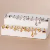 oly-83d2cc752c91a9e01a974314bc2af55b Wholesale Copper Rhinestones Ear Cartilage Rings & Studs Heart Shape Flower Waterproof Non Tarnish Surgical Steel Women'S