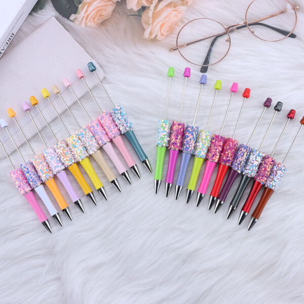 oly-83d40e6b2a70fc0b0523081027a95c4f Wholesale DIY sequins beaded pen wholesale five-pointed star sequins creative cute beaded ballpoint pen stickers diamond cute pen