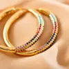 Wholesale 1 Pair Glam Modern Style Circle Inlay Copper Zircon Earrings