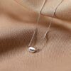 oly-83e9ffc2251d201bdea0c5424da355b3 Wholesale S925 Sterling Silver Acacia Bean Necklace Chain Valentine's Day Gift