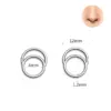 Wholesale 1 Piece 304 Stainless Steel Basic Nose Rings & Studs Solid Color Ear Cartilage Rings & Studs Nose Pin