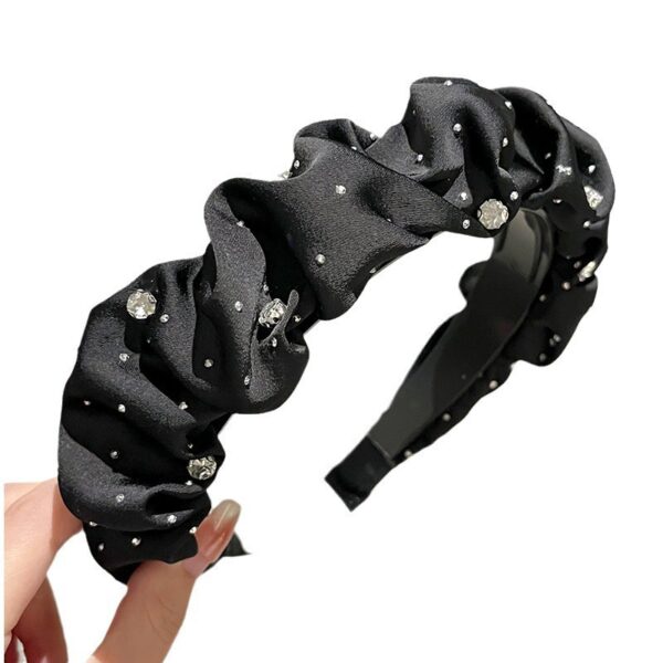 oly-843212a3292ebe52f1889aba409cc96c Wholesale gypsophila high cranial top pleated headband women's summer French net red pressure hairpin temperament water drill headband