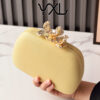 Wholesale Fashion Macaron Color Evening Bag Flower Clutch Bag Wedding Bridal Bag Factory Direct Party Bag