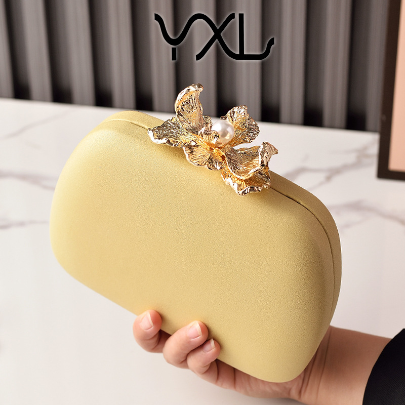 Wholesale Fashion Macaron Color Evening Bag Flower Clutch Bag Wedding Bridal Bag Factory Direct Cross-border Party Bag