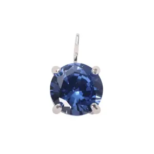 Silver / 5mm / September-Sapphire Blue