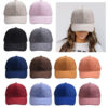 Wholesale corduroy baseball cap outdoor warm windproof casual solid color parent-child peaked cap