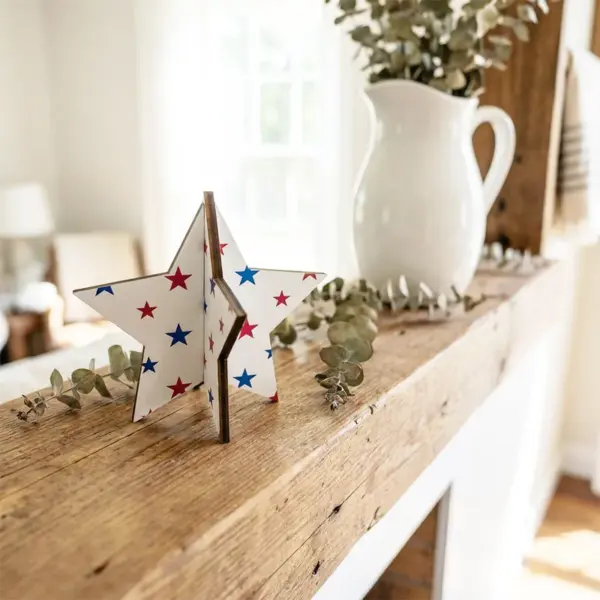 oly-84585c4ef5c06b41acf72dc00a3453d0 Wholesale American Flag Independence Day Ornament Made Of Pine Wood, Perfect Patriotic Decoration