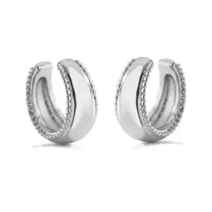 White Gold Color Glossy Linen Lace 1 Pair