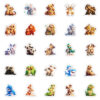 oly-847e8d7b434f9ce9f81f142b6af9da67 Wholesale 50 warm small animal graffiti stickers all kinds of small animal to touch creative waterproof stickers