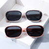 Wholesale Retro Cat's Eye Sunglasses Advanced Sense Curved Surface Big Face Slim Anti-UV Sunglasses Internet Celebrity Same Style Glasses