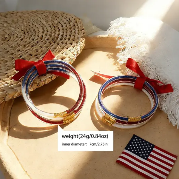 Wholesale Cute Waterproof Non Tarnish Plastic Bow Tie Wristband With Tube Chain, 0.03µm Coating Thickness, For Couples