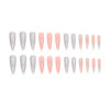 Wholesale Long pointed flash leopard nail art gold foil line leopard spot girls nail 24 box
