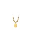 Wholesale Titanium steel square geometric pendant necklace chain trendy jewelry