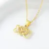Wholesale Heart Shape Pendant Necklace For Women In Copper With 18K Gold Plated Claw Setting, Zircon, Cable Chain