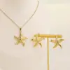 Wholesale Waterproof Non Tarnish Star Stud Earrings For Women With 0.03µm 18K Real Gold Plated 304 Stainless Steel Water Plating