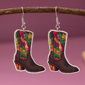 Wholesale Qingdao Daiwei Europe and America INS Explosions Jewelry Cross-border E-commerce Supply 1 Pair of Carnival Hat Boots Earrings Ladies