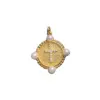 Wholesale 1 Piece Copper Artificial Pearls Rhinestones Cross