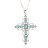 Wholesale Fashion Classic Cross Necklace Bohemian Style Hollow Diamond Neck Chain Clavicle Chain