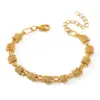 oly-84e1eb451f9ef93d6d75ef3f96a8b3d6 Wholesale Luxurious Fashion 18K Gold Plated Stainless Steel Knotted Geometric Chain Bracelet Casual Elegant Women's Style Classic Design