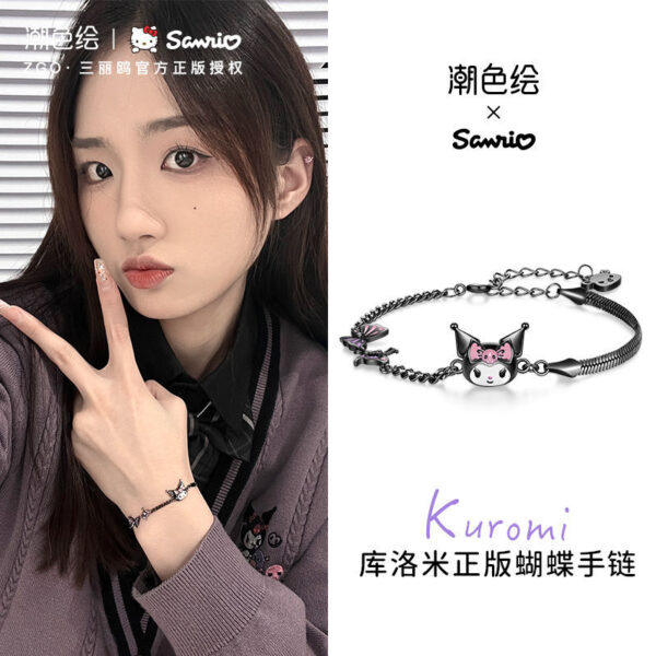 oly-84e348e3ad2c4ea46c1833850d80bba0 Wholesale SLO Butterfly Bracelet Ig Niche Design Sweet Cool Spice Girl Bracelet Birthday Gift for Women OLY Exclusive