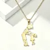 Wholesale Portrait Pendant Necklace For Women With Waterproof Non Tarnish 304 Stainless Steel Cable Chain And Pendant