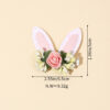 oly-850a2eda6aa2a3f16b778c254477913e Wholesale children's headdress baby solid color flower rabbit ears hairpin girls cute side clip