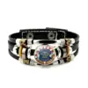 Wholesale Unisex Punk Weave Bracelet Made With Artificial Leather, Perfect For American National Day