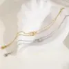 Wholesale PVD Coated 18K Gold Plated Heart 304 Stainless Steel Simple Style Waterproof Non Tarnish 304 Stainless Steel Necklace