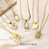 Wholesale Jewelry Casual Modern Style Classic Style Animal Cross Sun 304 Stainless Steel Titanium Steel