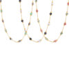 Wholesale Titanium Steel Natural Stone Handmade Beaded Double-layer Necklace