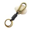 oly-859c328b51f55502c5673f6a6a89510b Wholesale Punk Vintage Leather Keychain High-grade Genuine Leather Bag Hanging Old Multi-function Cowhide Woven Mountain Hanging Buckle