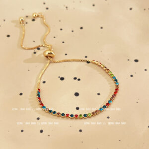 S478 gold-color diamond pull bracelet